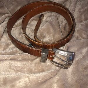 Onyx by Brighton brown leather belt size 40